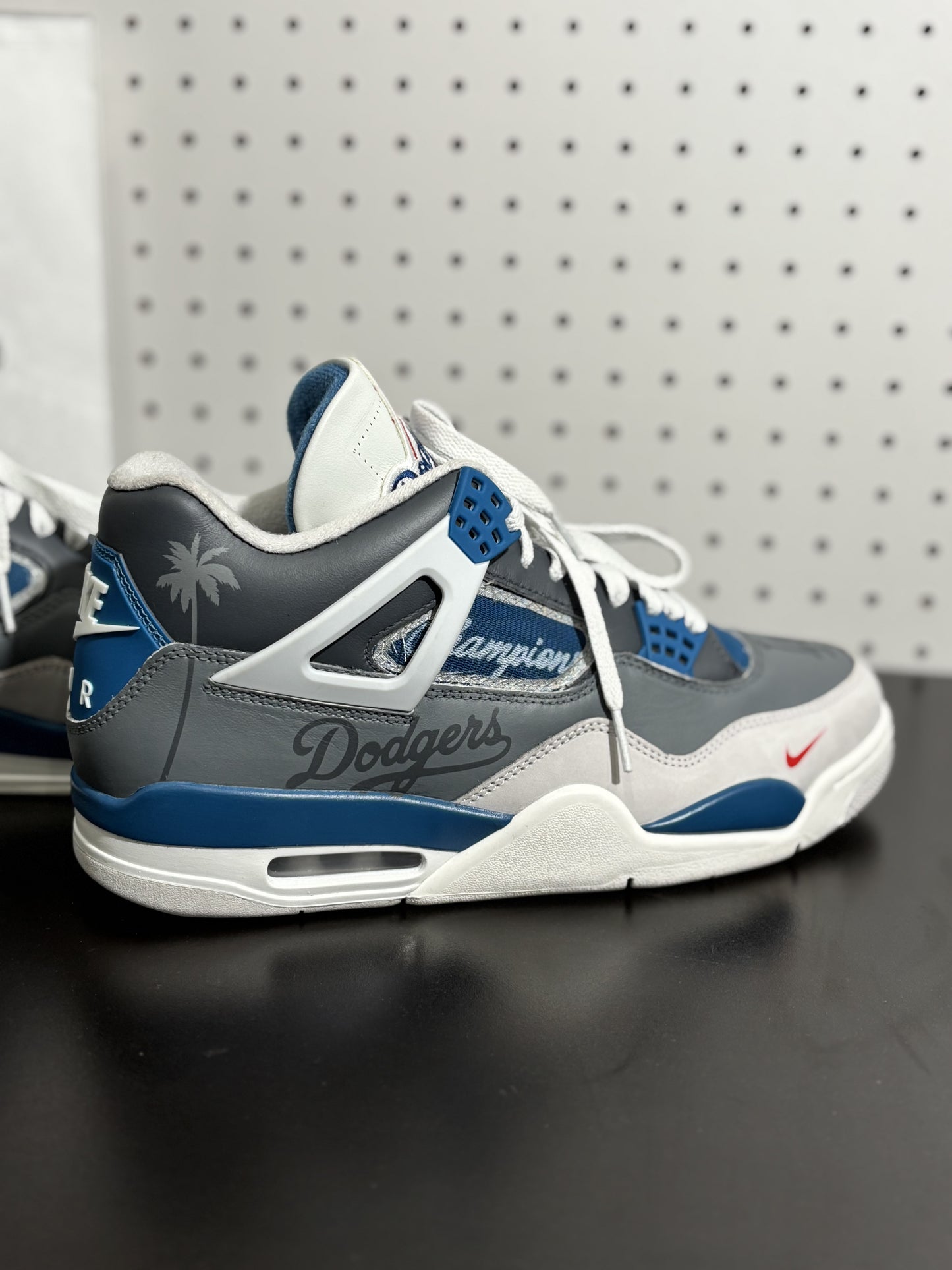 Air Jordan 4 Custom Dodgers Champions 1 of 1